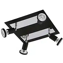 Eglo Sarria LED 4-Spot Ceiling Light Black