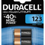Duracell High Power Lithium 123 CR123A 3V batteries pack of 2