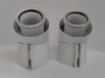 Heatline 45 degree flue elbow pair for CaprizPlus boilers