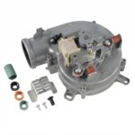 Vaillant 0020020008 round outlet boiler fan kit with restrictor rings, heat shield and screws