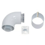 Vaillant 87 degree flue elbow 100mm for ecoTEC boilers